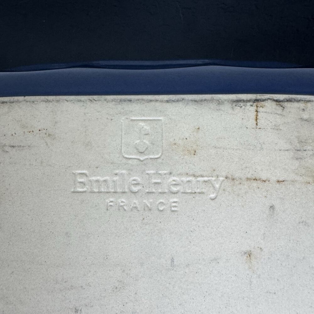Emile Henry France Dark Blue 15” Baker, Casserole Dish Made for Williams-Sonoma - Picture 12 of 16